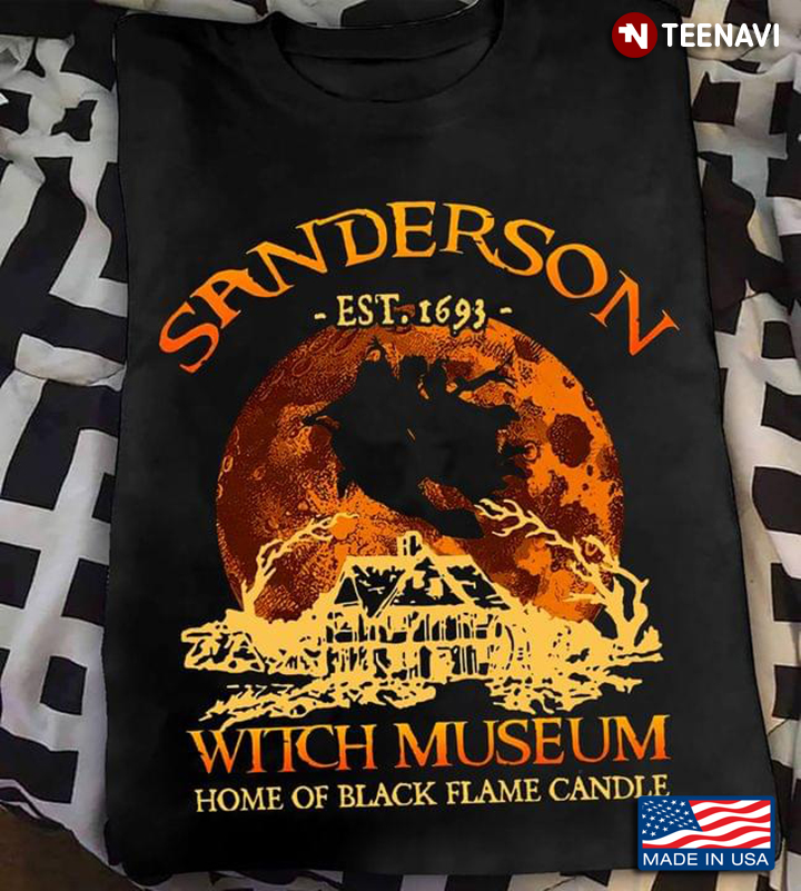 Sanderson Est 1693 Witch Museum Home Of Black Flame Candle For Halloween