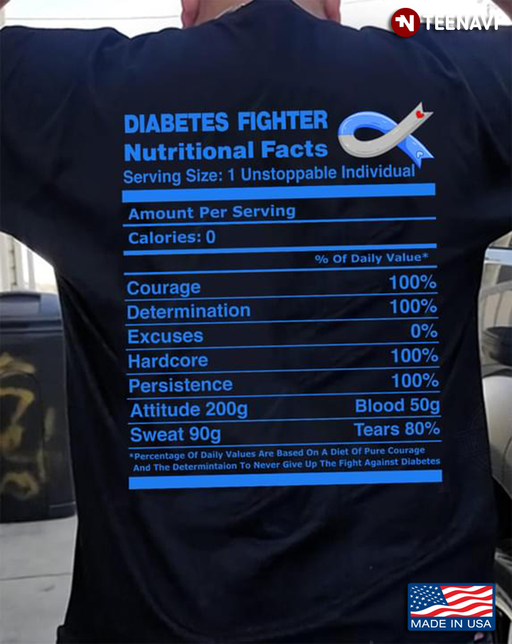 Diabetes Fighter Nutritional Facts Serving Size Unstoppable Individual Diabetes Awareness