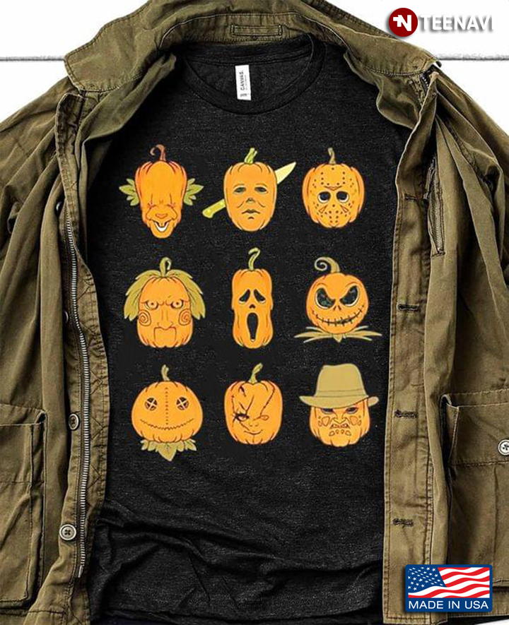 Pumpkin Horror Movie Characters For Halloween