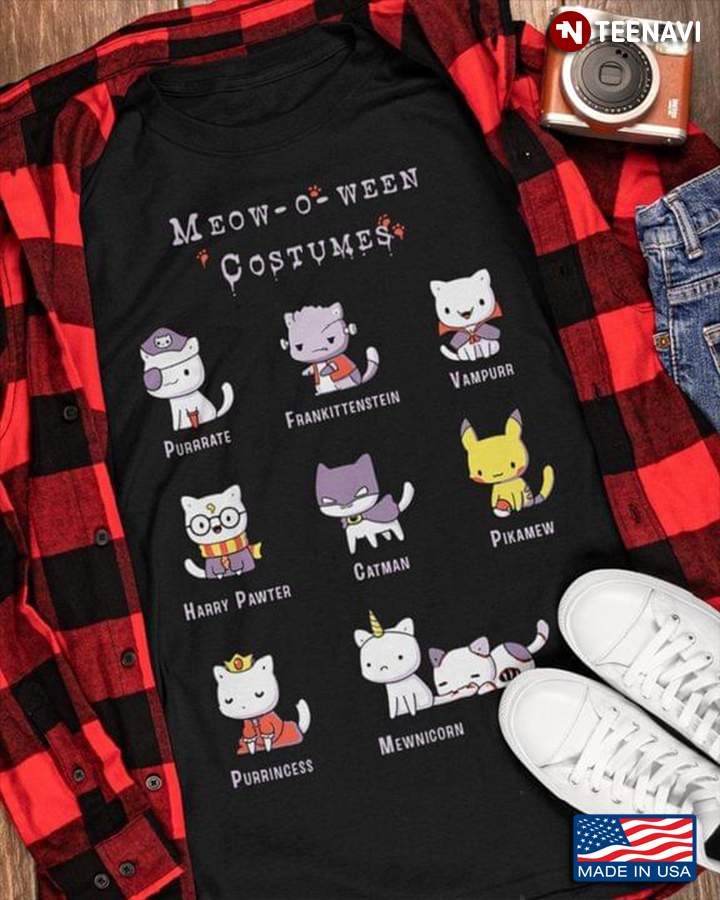 Meow O Ween Costumes Funny Cat For Halloween
