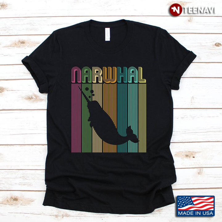 Vintage Narwhal Unicorn Of The Sea For Animal Lover