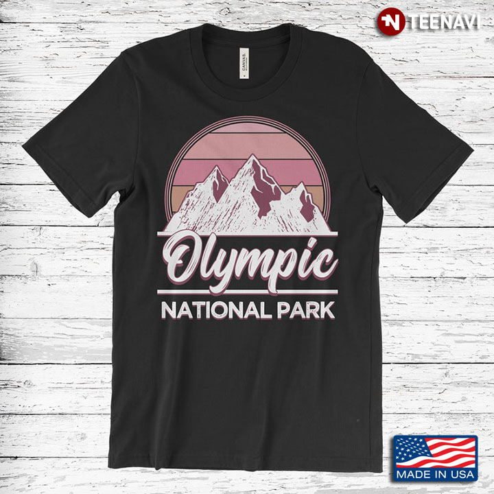 Vintage Olympic National Park For Travel Lover