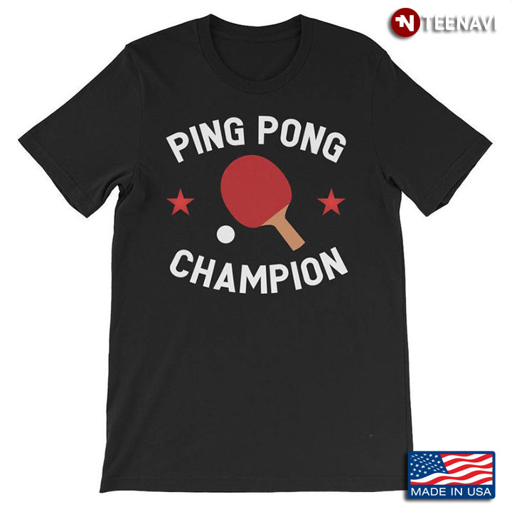 Ping Pong Champion Table Tennis For Sports Lover