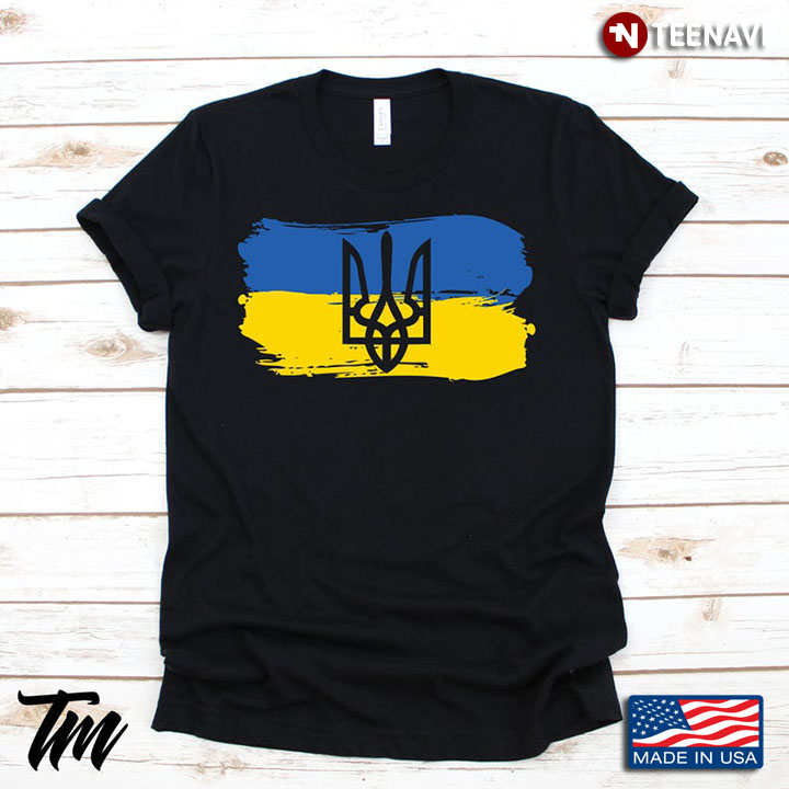 Ukrainian Trident Symbol Flag Of Ukraine