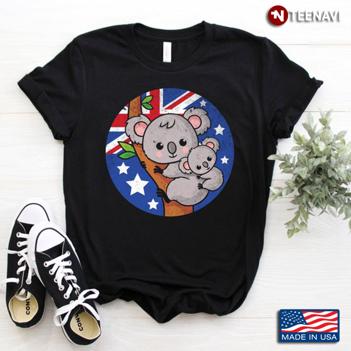 Funny Koalas American Flag For Koala Lover