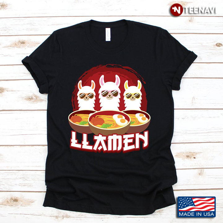 Llamen Funny Llamas And Ramen For Animal And Food Lover