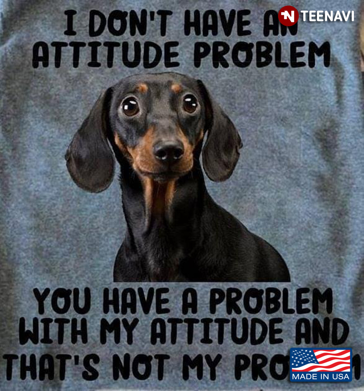 Dachshund I Don't Have An Attitude Problem You Have A Problem With My Attitude For Dog Lover