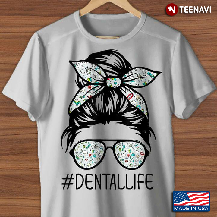 Dental Life Woman With Dental Tools Headband And Glasses For Dentist