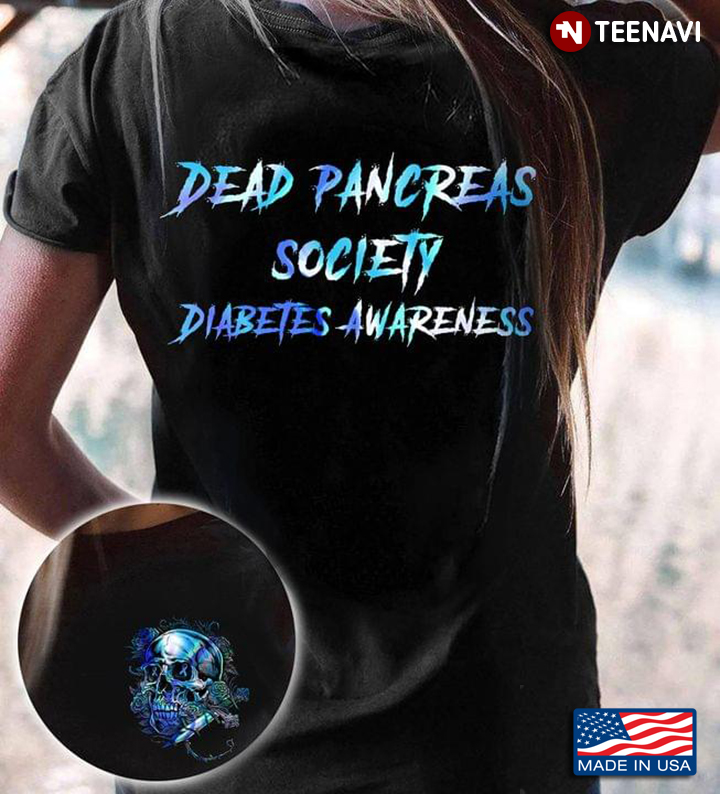 Dead Pancreas Society Diabetes Awareness Sugar Skull