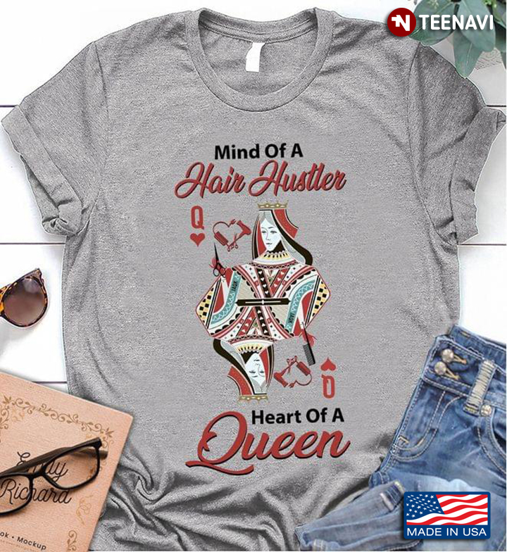 Mind Of Hair Hustler Heart Of A Queen Playing Card