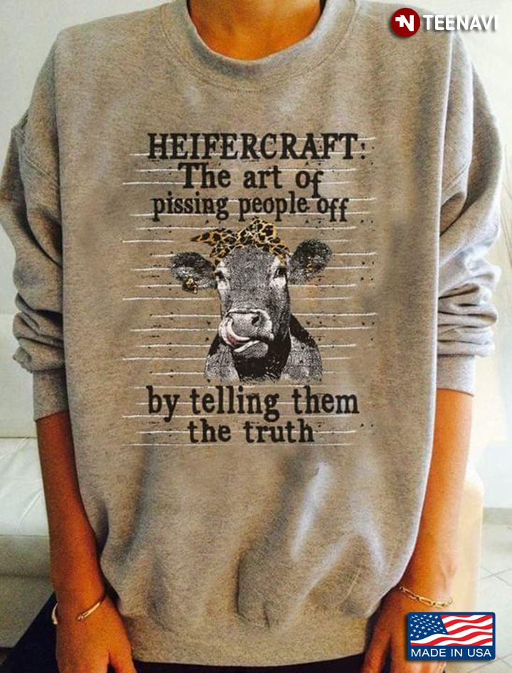 Heifercraft The Art Of Pissing People Off By Telling Them The Truth Funny Heifer Headband Leopard