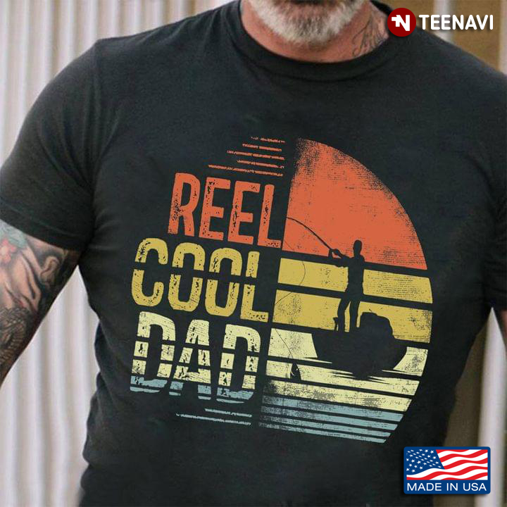 Real Cool Dad Go Fishing Vintage