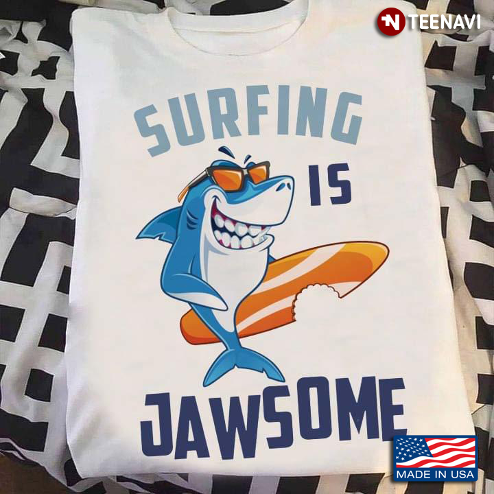 Funny Shark Surfing Is Jawsome Jaws Shark