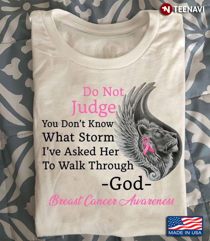 Lion Do Not Judge Breast Cancer Awareness