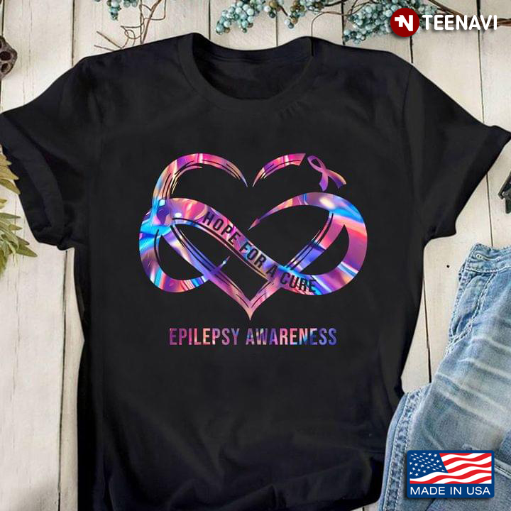 Hope For A Cure Epilepsy Awareness Support Epilepsy Warrior Hologram Hearts