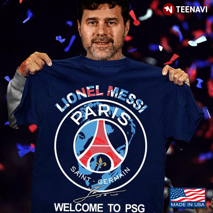Lionel Messi Paris Saint Germain Welcome To PSG Signature