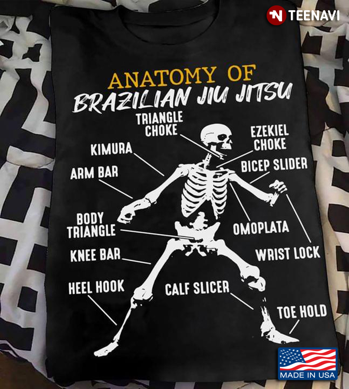 Anatomy of Brazilian Jiu Jitsu Fighter Skeleton