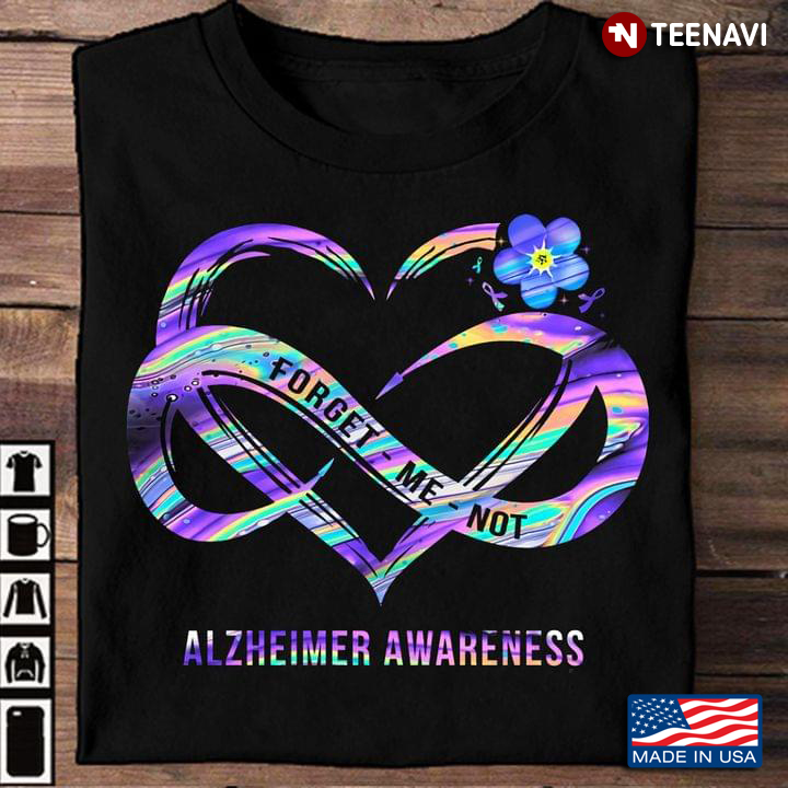 Hologram Heart Forget Me Not Alzheimer Awareness