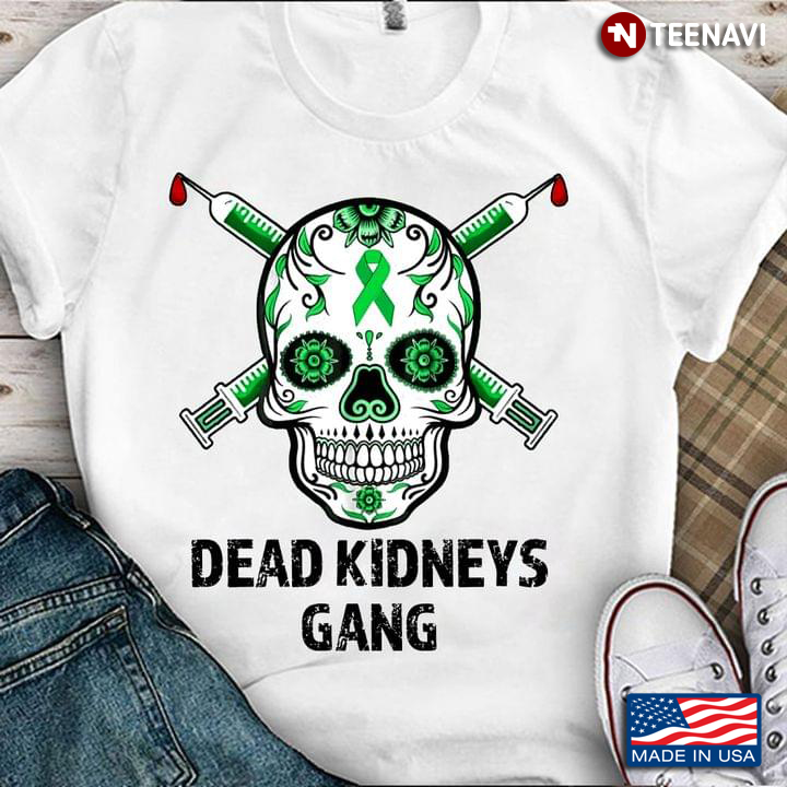 Skull Dead Kidneys Gang Green Skull