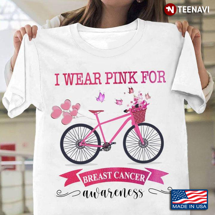 I Wear Pink For Breast Cancer Awareness Pinky Cycling