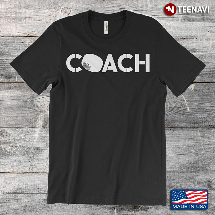 Funny Ice Hockey Puck Coach Apparel Thank You Gift