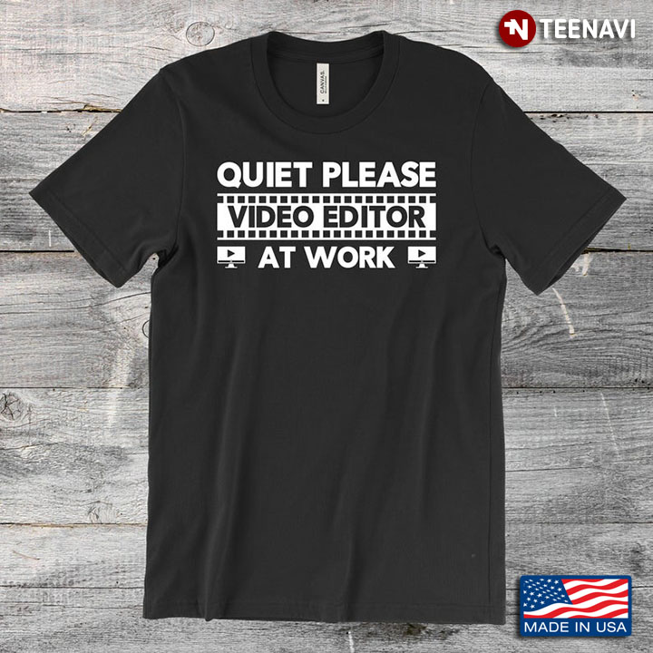 Quiet Please Video Editor At Work