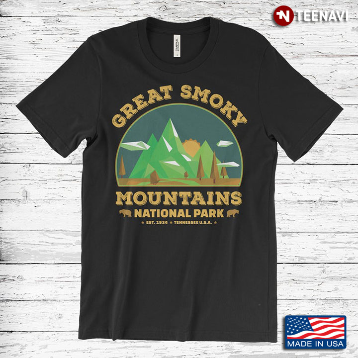 Great Smoky Mountains National Park Est 1934 Tennessee Us