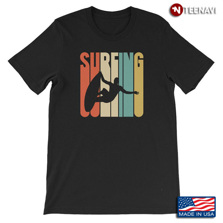 Surfing Vintage Retro Surfer