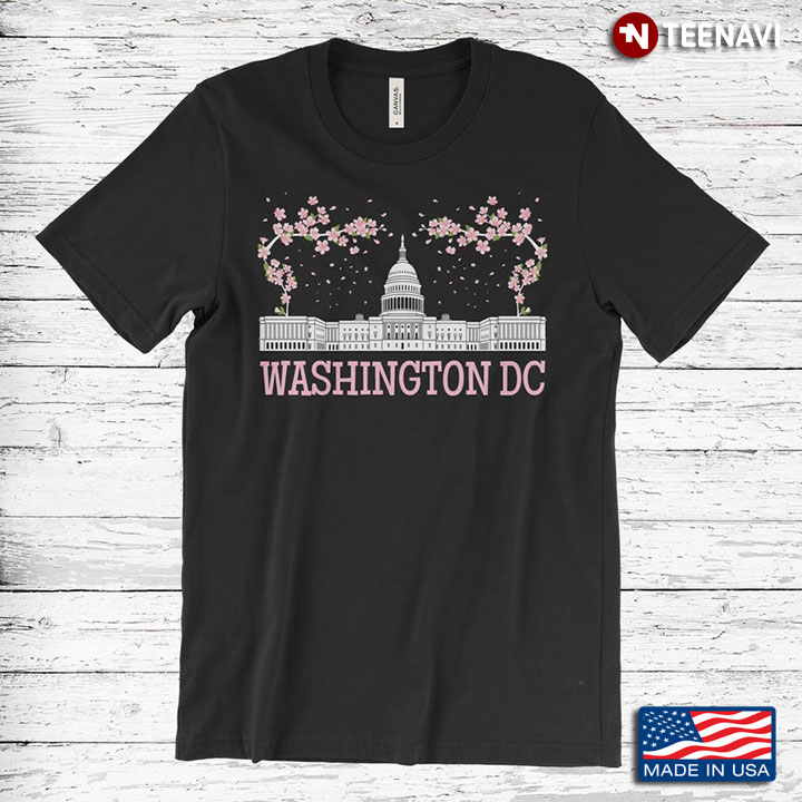 Cherry Blossoms Washington DC Capitol Building