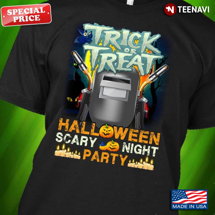 Welder Trick Or Treat Halloween Scary Night Party Evil Pumpkins