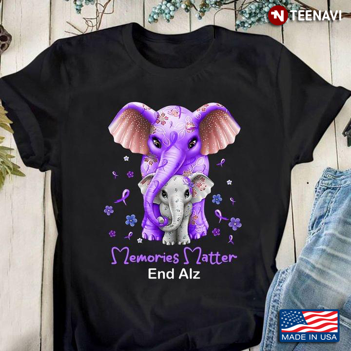 Alzheimer’s Awareness Memories Matter Purple Elephant