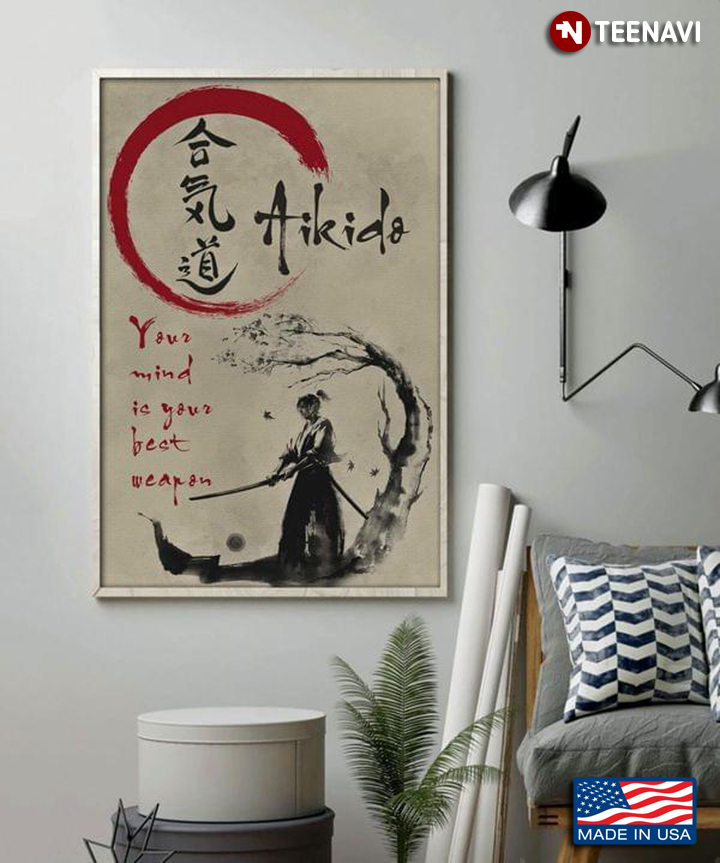 Vintage Japanese Martial Art Aikido Aikidōka Your Mind Is Your Best Weapon
