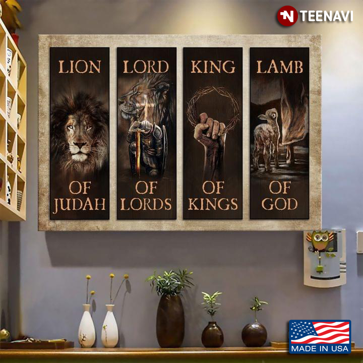 Vintage Lion Of Judah Lord Of Lords King Of Kings Lamb Of God