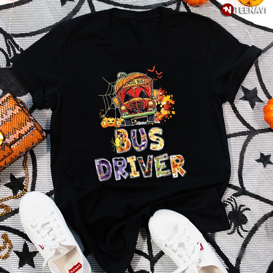 School Bus Bus Driver Back To School for Halloween T-Shirt