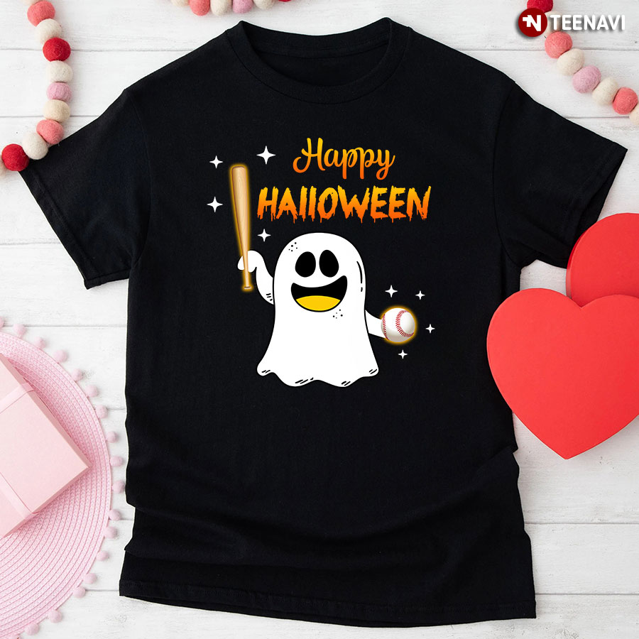 Happy Halloween Boo  For Baseball Lovers T-Shirt