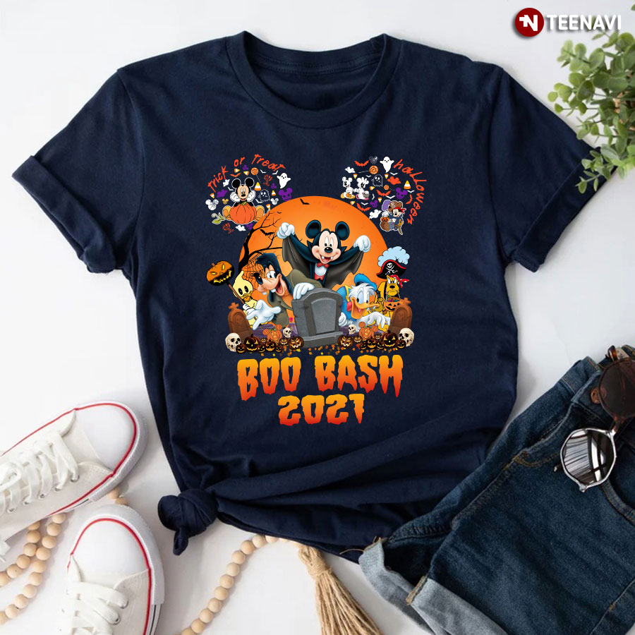 Boo Bash Disney Halloween Mickey Not So Scary Halloween Disney Trick or Treat T-Shirt