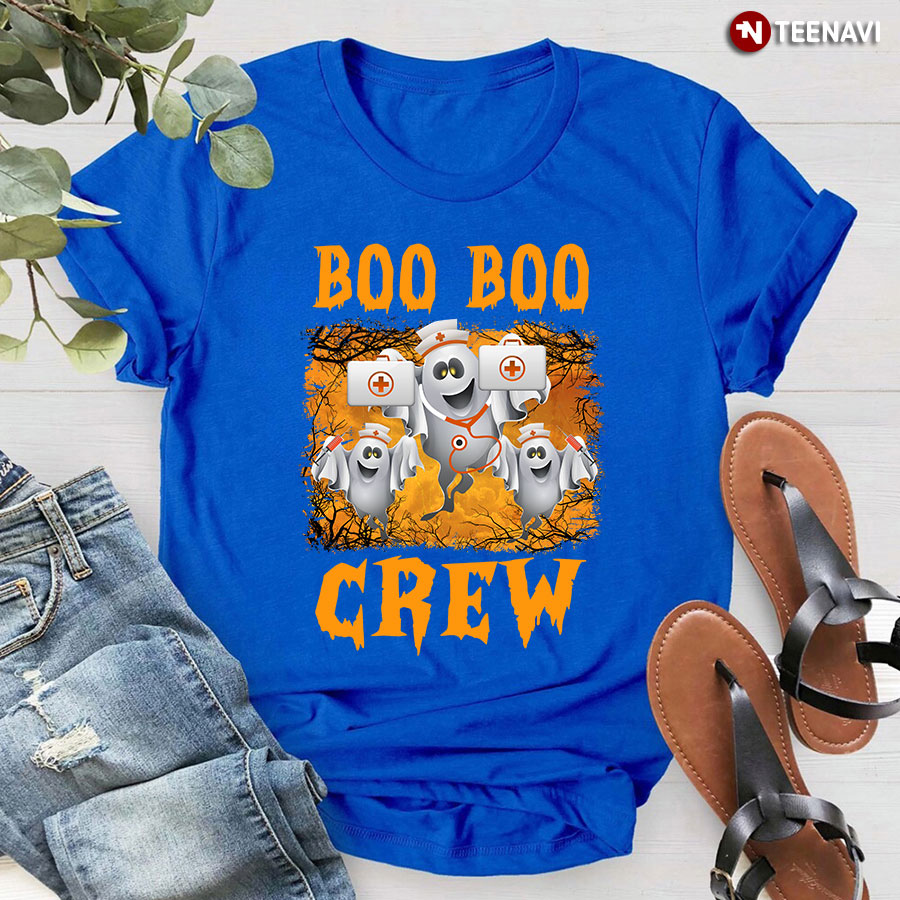 Boo Boo Crew Nurse Ghost for Halloween T-Shirt