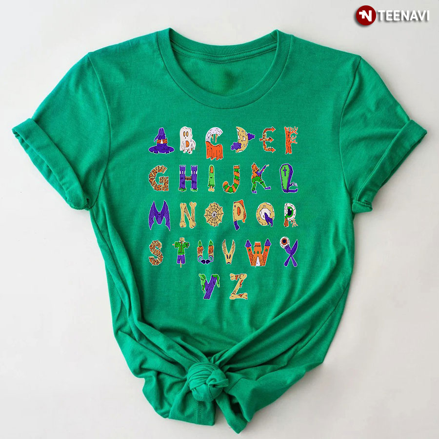 Funny Alphabet Halloween Gifts for Teacher T-Shirt