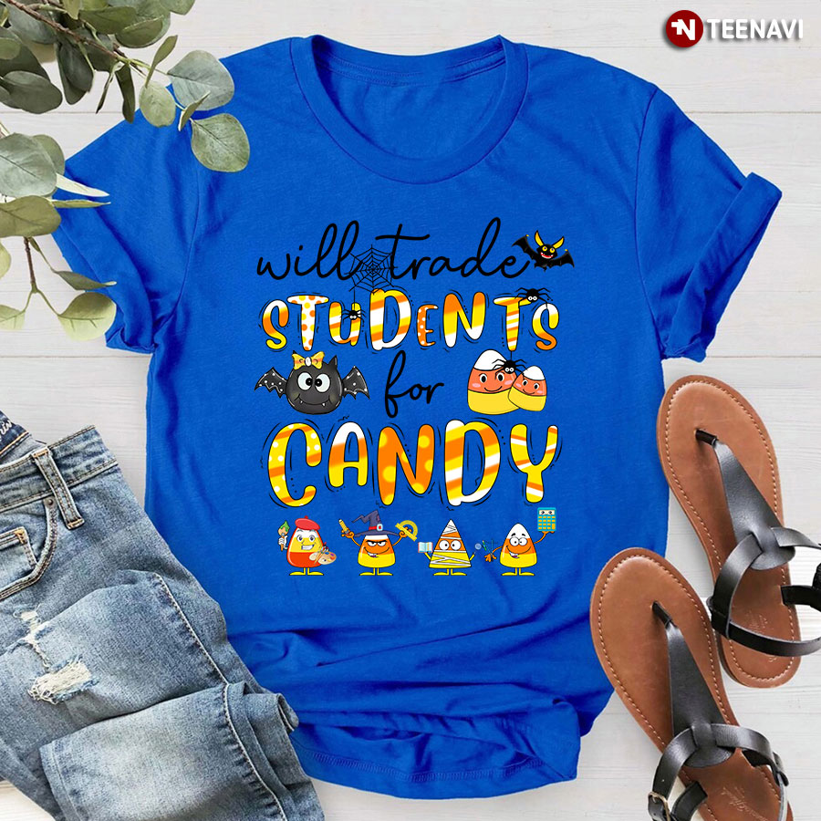 Funny Halloween Gift for Teacher Will Trade Students for Candy T-Shirt