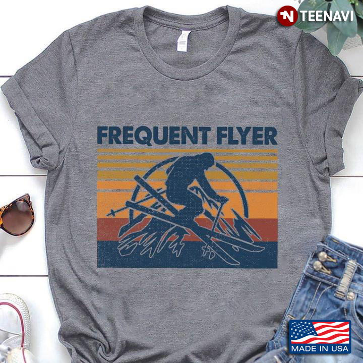 Frequent Flyer Skiing For Skiing Lovers Vintage