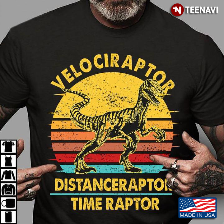 Velociraptor Distanceraptor Time Raptor Vintage Dinasour