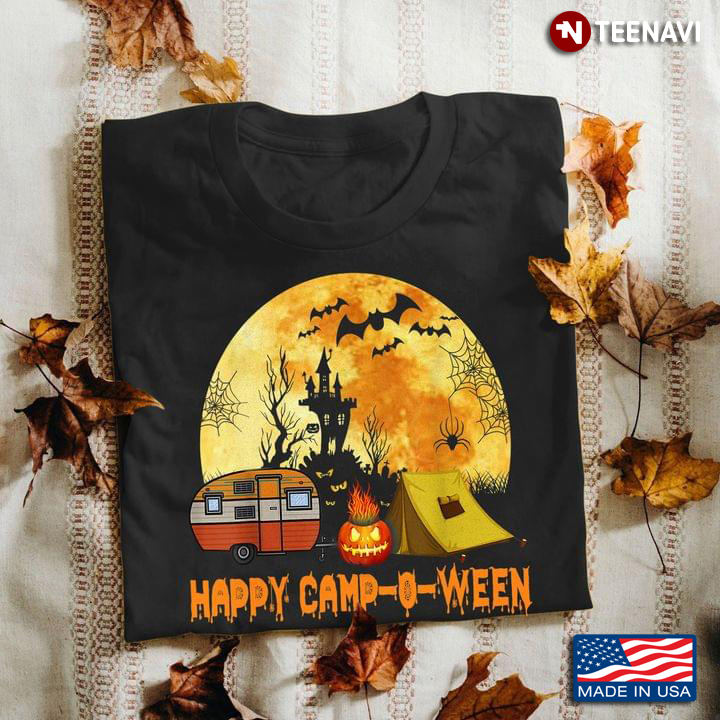 Happy Camp-O-Ween Funny Halloween for Camping Lover T-Shirt