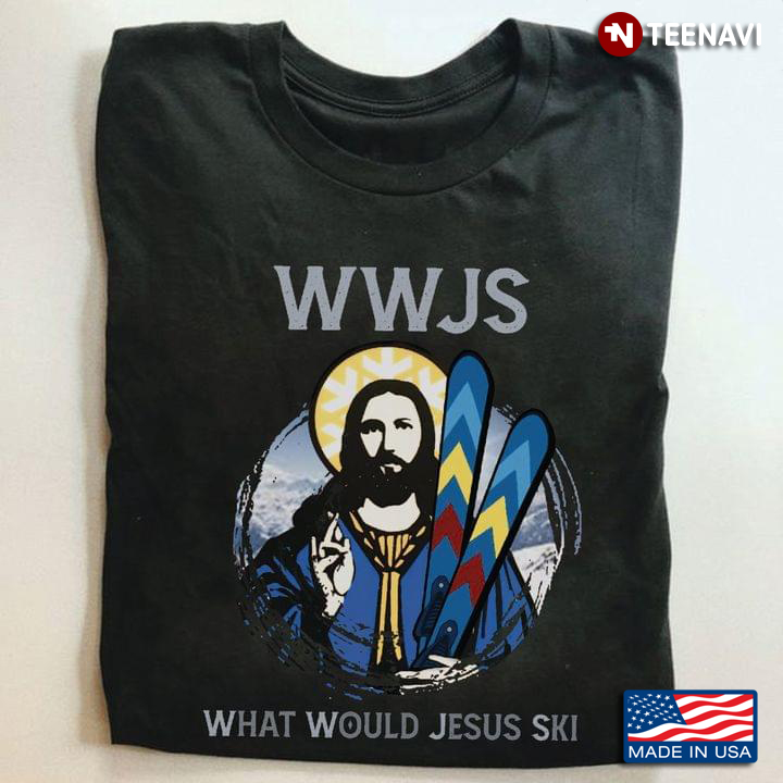 WWJS What Would Jesus Ski for Skiing Lover
