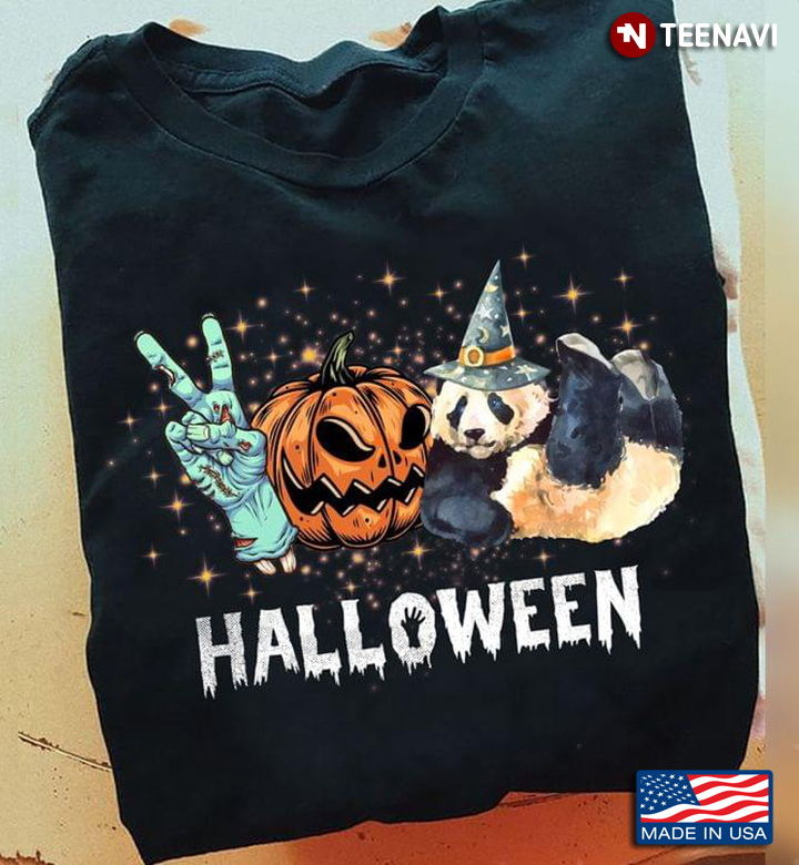Halloween Panda Witch Funny for Animal Lover