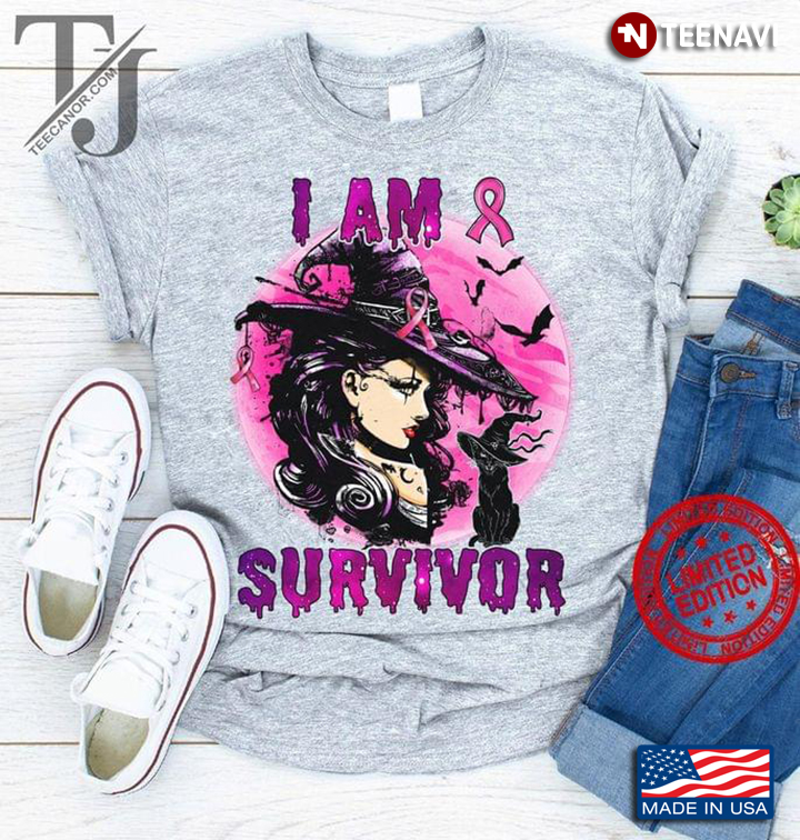 Pretty Witch I Am Survivor Breast Cancer Awareness