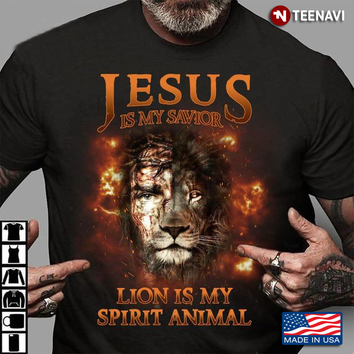 Jesus is My Savior Lion is My Spirit Animal