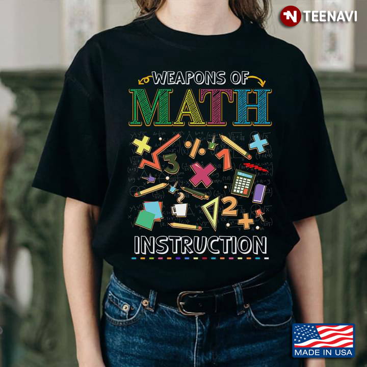 Weapons of Math Instruction Adorable Design for Math Lover