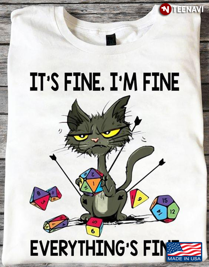 Grumpy Cat It's Fine I'm Fine Everything's Fine