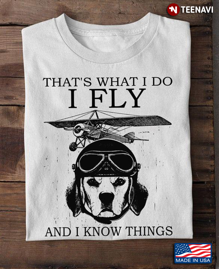 That’s What I Do I Fly And I Know Things Dog Skydiving New Version