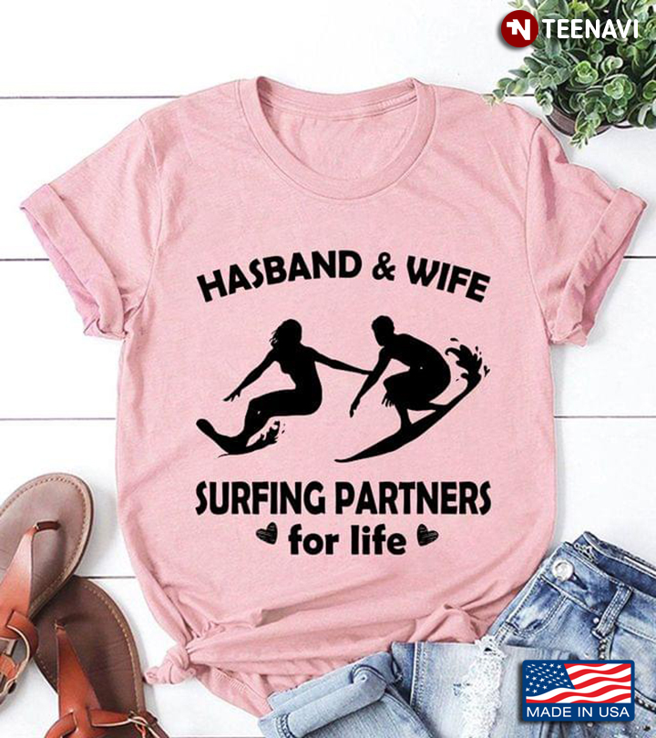 Hasband & Wife Surfing Partners For Life for Surfer